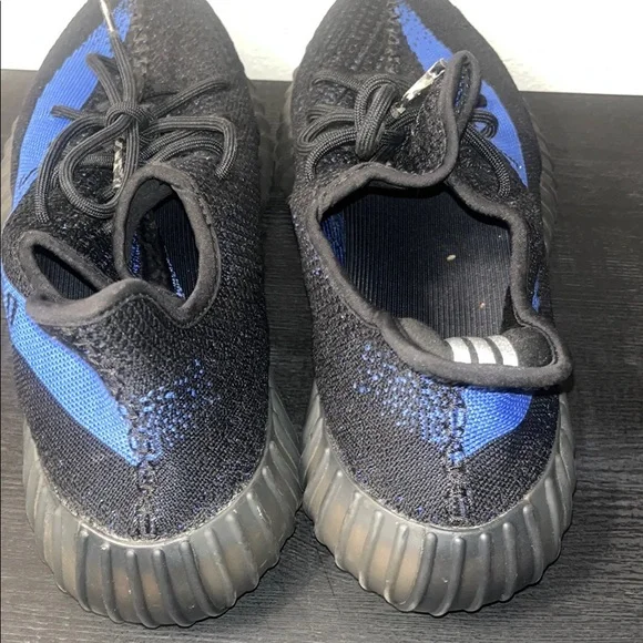 Yeezy 350 Black and Blue  Sneakers with Textured Knit Size 14 in Excellent. - Picture 5 of 8